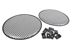 2 x 15 Speaker Grille - Black Metal With PVC Trim Includes 8 Clamps